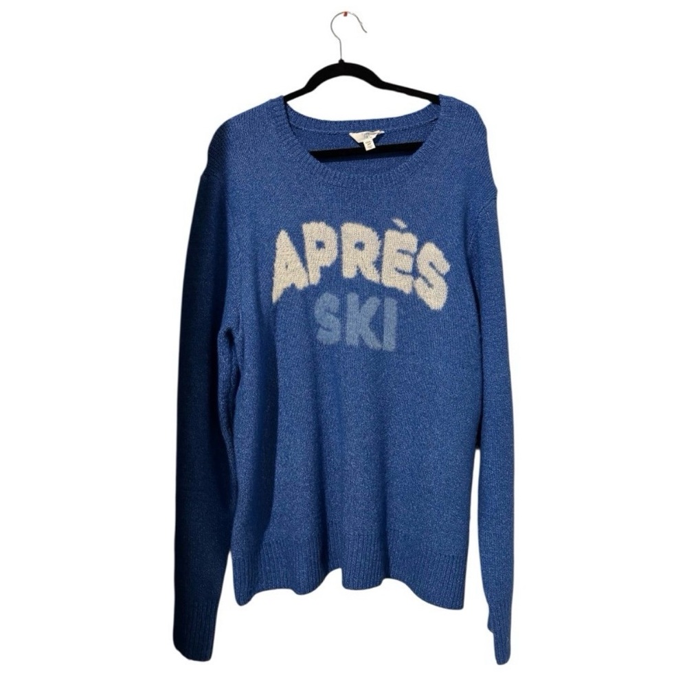 NWOT Apres Ski graphic oversized sweater , size xxl